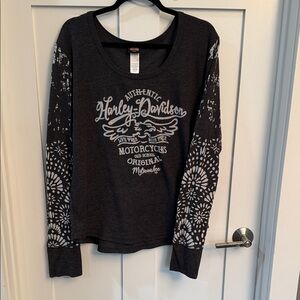 Harley-Davidson Charcoal Long Sleeve Tee